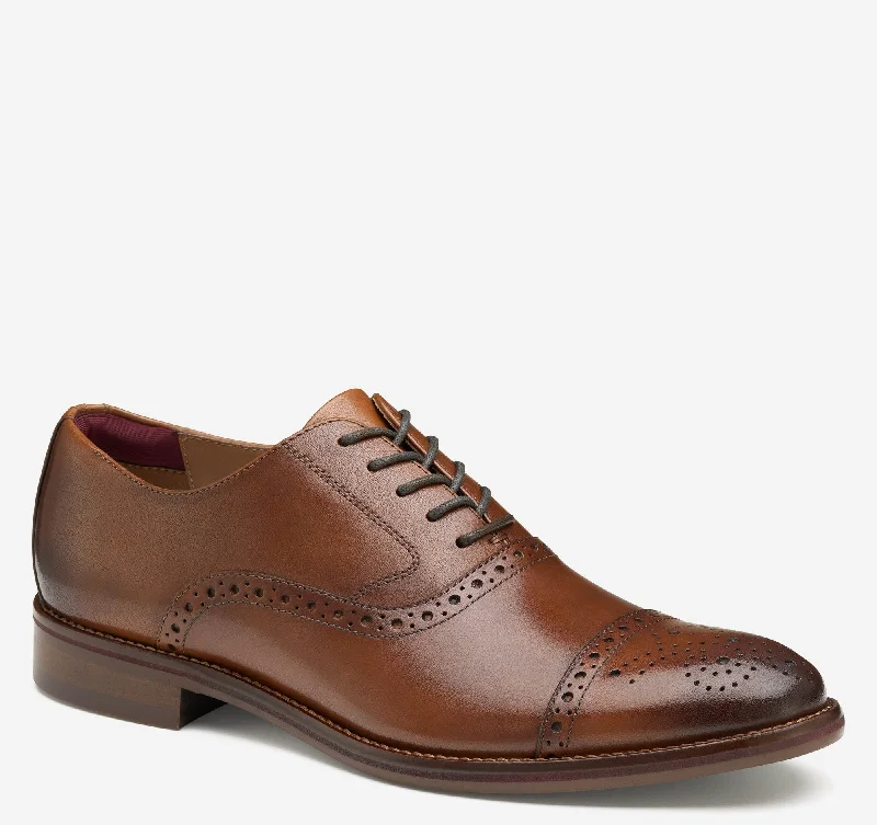 Lightweight Walking Shoes Conard 2.0 Cap Toe - Tan Full Grain