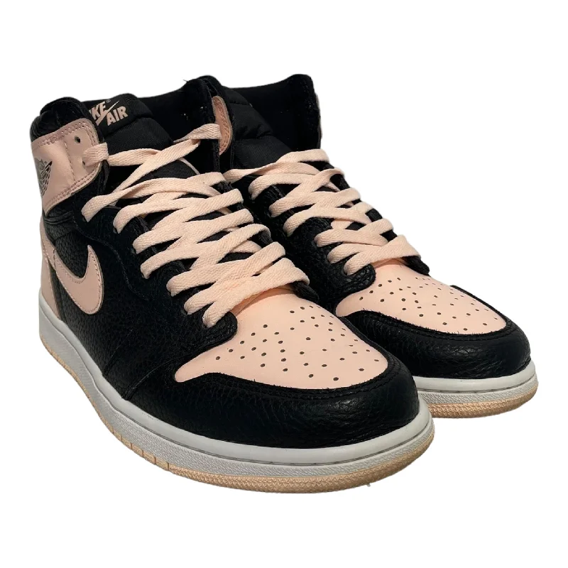 All-Season Sneakers Jordan/Hi-Sneakers/US 10.5/Leather/PNK/RETRO 1 CRIMSON