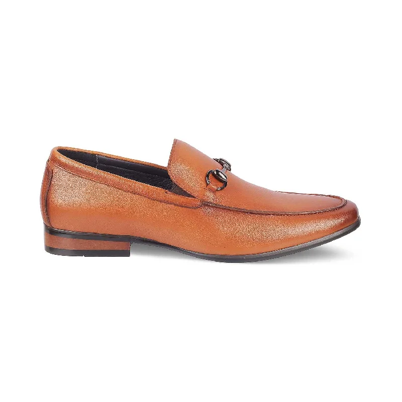 Lightweight Athletic Shoes Tresmode Neslip Brown Men's Leather Horse-bit Loafers