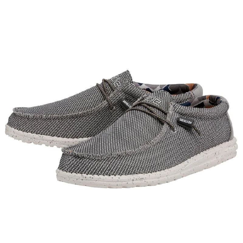 Stylish Sneakers Hey Dude Wally Sox Asphalt