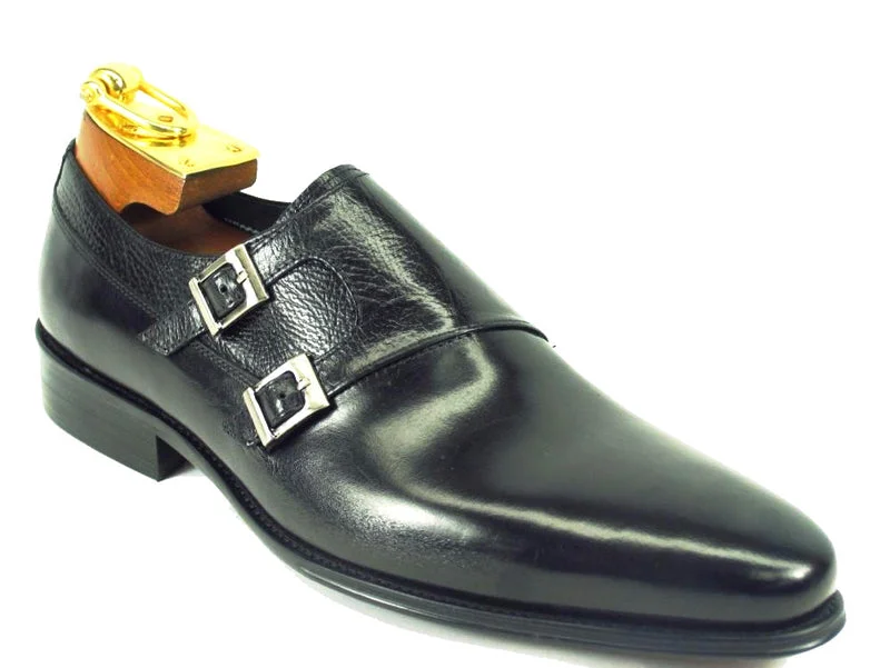 Cozy Everyday Sneakers Carrucci Double Monkstraps KS099-3003 - Black