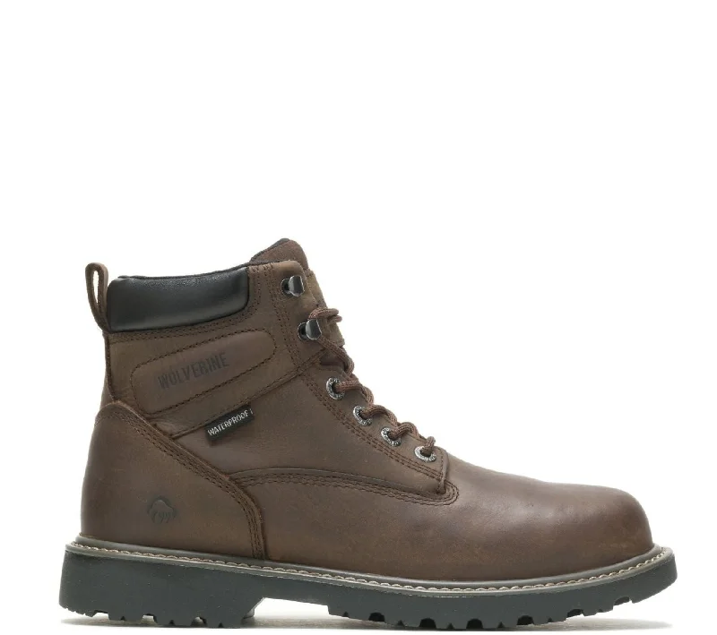 Durable Running Shoes Wolverine Men's Floorhand Waterproof EH 6" Steel Toe Work Boot