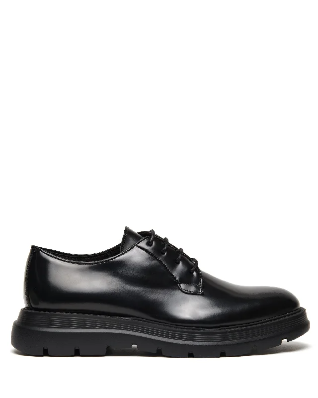 Flexible Running Shoes Rolo Black Box Leather