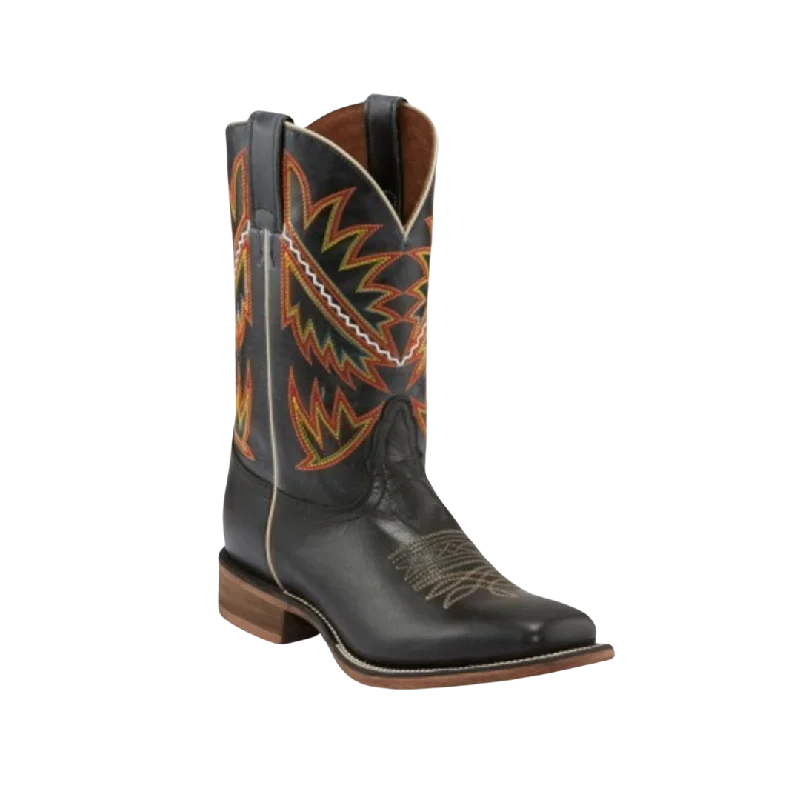 Breathable Running Shoes Nocona Men's Deputy Western Square Toe Black Boots