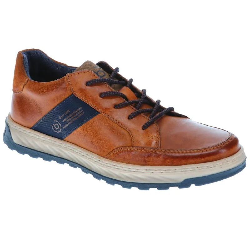 Cozy Everyday Sneakers Leather Lace-Up Trainers  - BUG40512 / 325 716