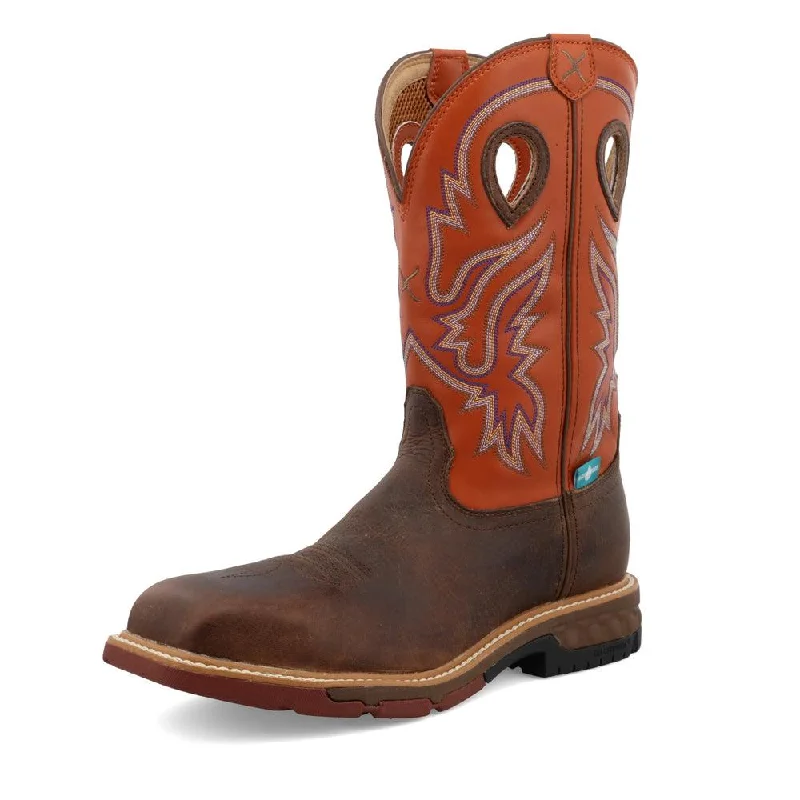 Non-Slip Footwear Men's12" Western Work Boot