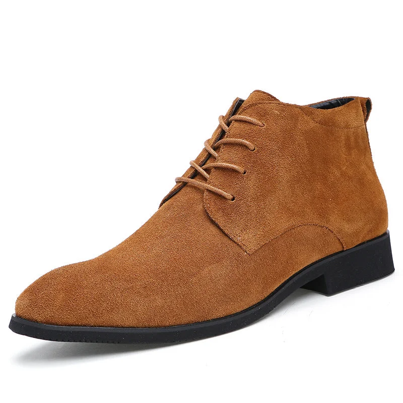 Cozy Everyday Sneakers Men's Fashion Suede Leather Boots