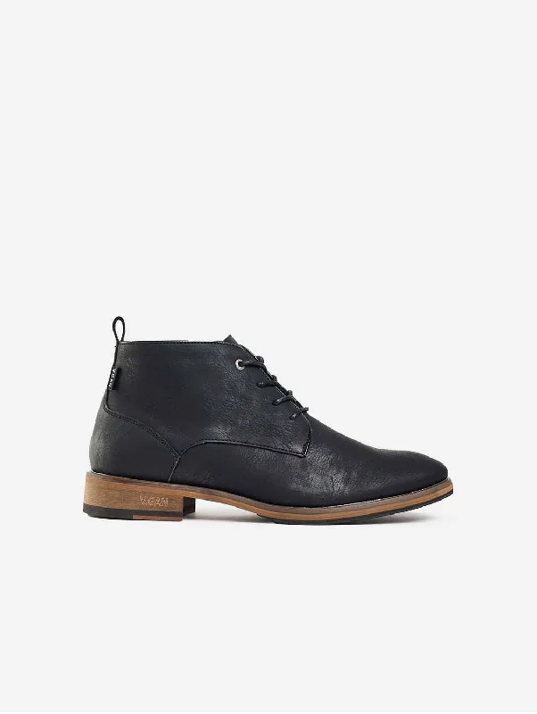 Soft Foam Shoes Goji 2 Men's Vegan Leather Chukka Boots | Black