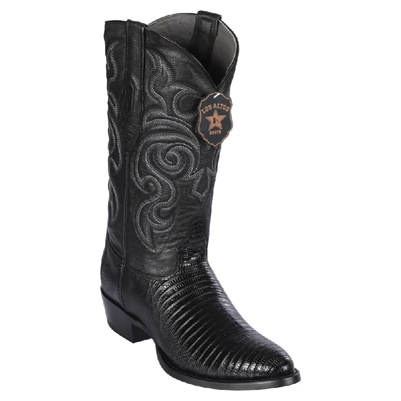 Soft Cushion Sneakers Black Lizard Cowboy Boots R-Toe