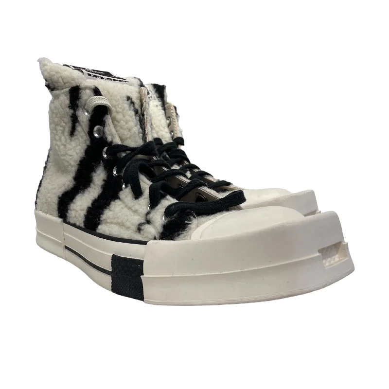 Sleek Athletic Sneakers Converse x TURBODRK/Hi-Sneakers/US 8.5/Stripe/WHT/