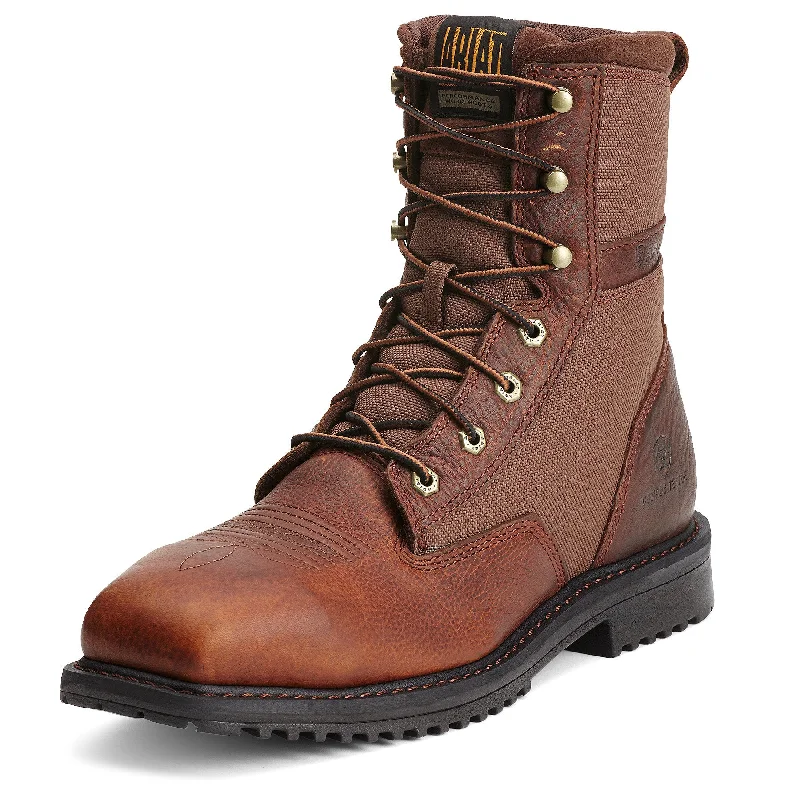 Sleek Athletic Sneakers Ariat Men's Brown Rigtek Composite Square Toe Lace Up Boot
