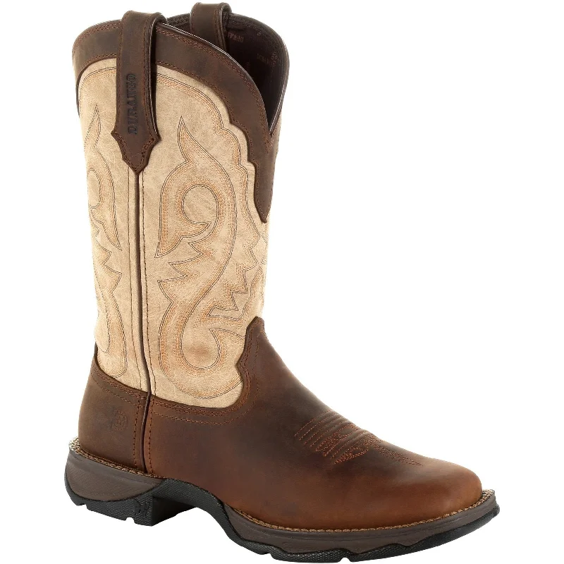 Soft Walking Shoes Durango Women's Lady Rebel 11" Square Toe Western Boot- Brown- DRD0332