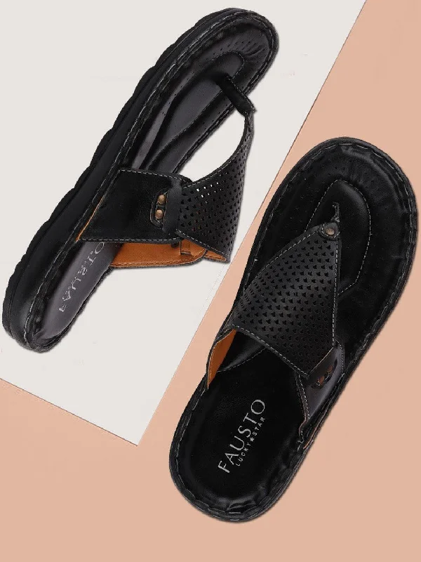All-Weather Sneakers Men Black Formal Slip-On Slippers