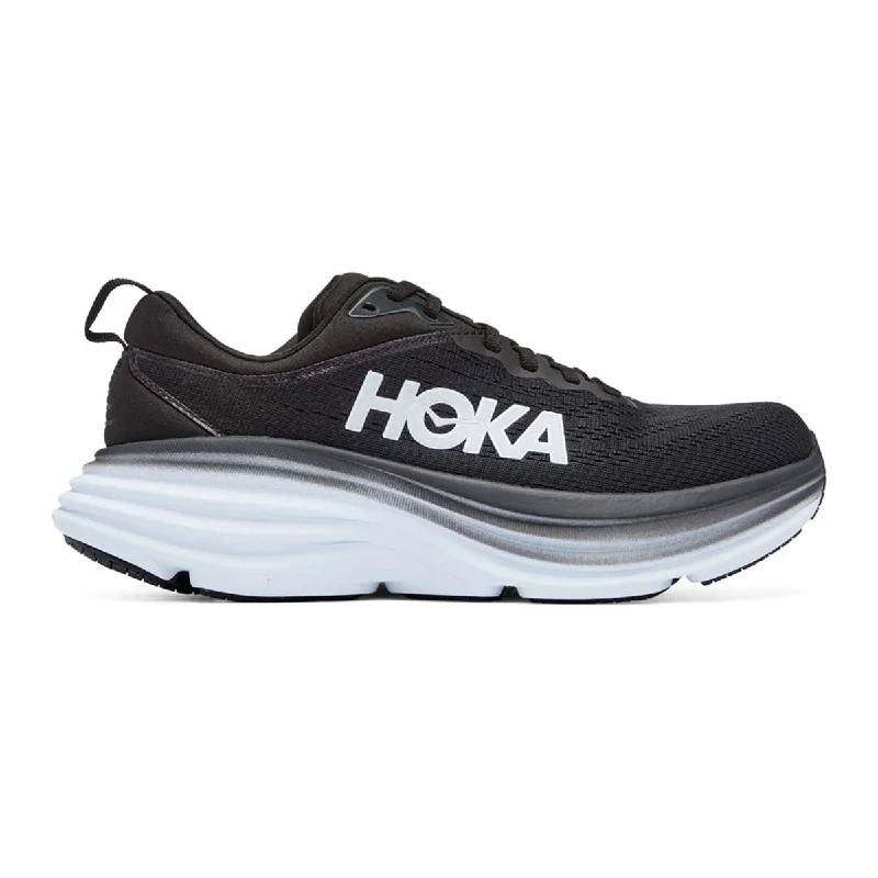 Urban Casual Sneakers Hoka One One Men's Bondi 8 Black/White
