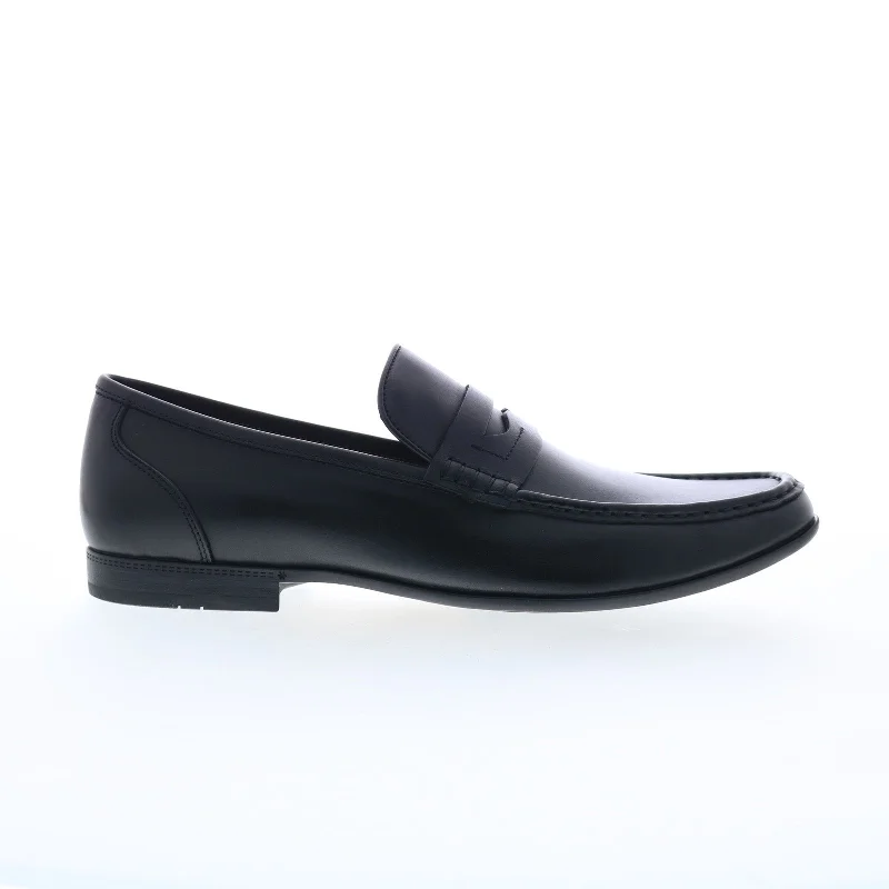 Comfy Sport Shoes Steve Madden Korbin KORB01M1 Mens Black Loafers & Slip Ons Penny Shoes