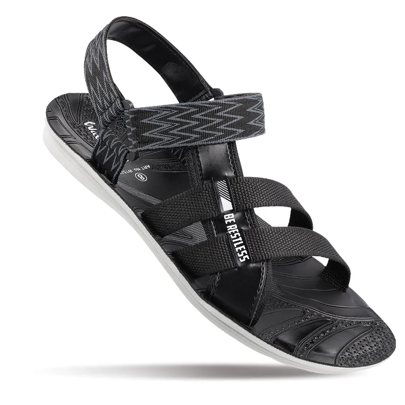Simple Stylish Sneakers Men's Daily Wear Sandal - W1527 Black Grey