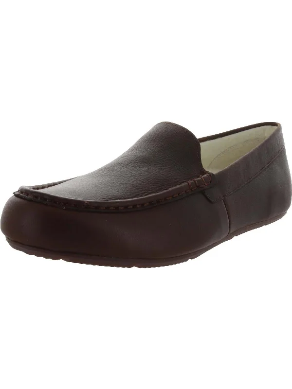 Padded Comfort Shoes Tompkin Mens Leather Slip On Moccasins