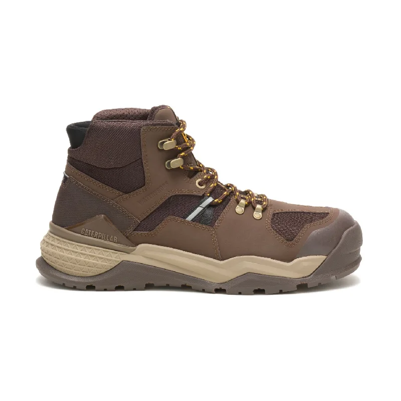 Flexible Sole Sneakers CAT Men's Provoke Waterproof Alloy Toe Mid Work Boot