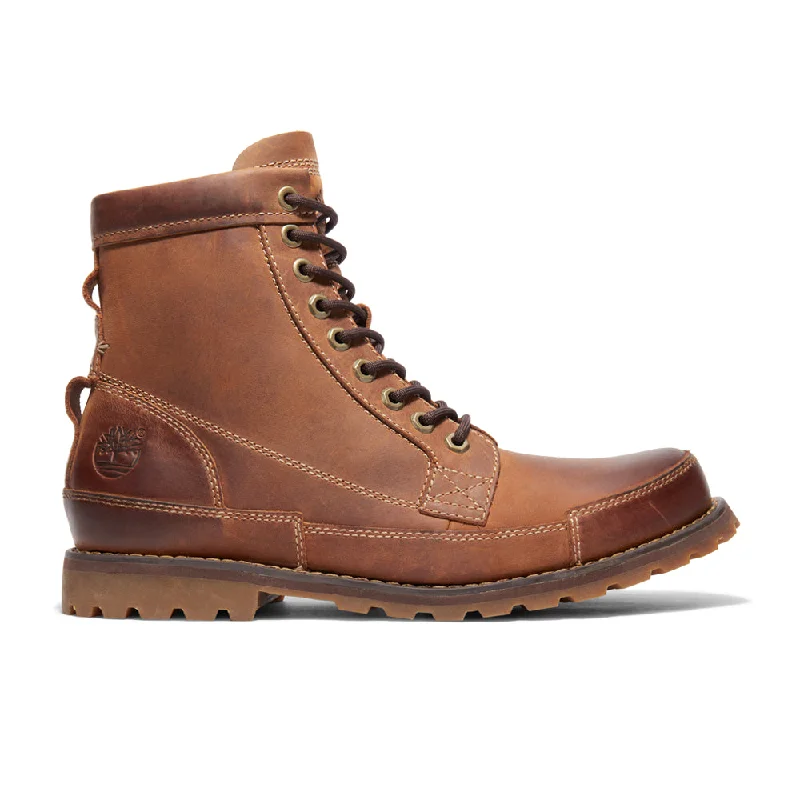 Shockproof Shoes Originals Logo Round Toe Lace Up Boots