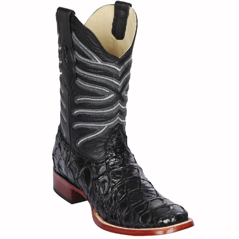 Lightweight Loafers Black Pirarucu Fish Cowboy Boots
