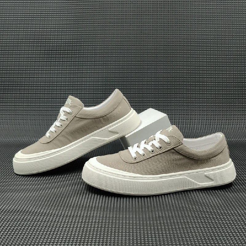 Sporty Everyday Shoes Men Fashion Breathable Canvas Flat Casual Shoes