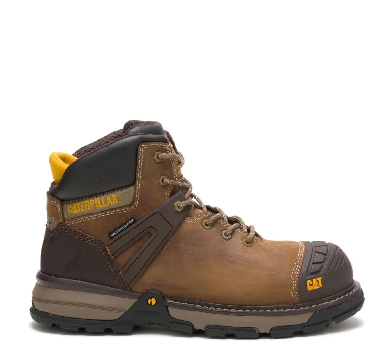 Lightweight Everyday Shoes CAT Men's Excavator Superlite 6" Waterproof EH Carbon Comp Toe Work Boot