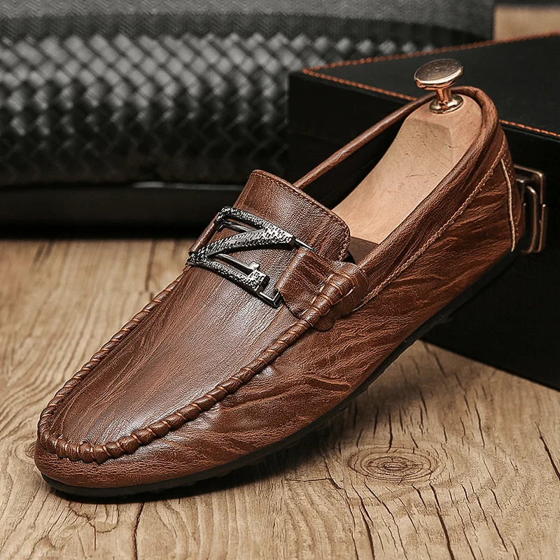Trendy Sport Shoes Men Microfiber Leather Breathable Soft Sole Comfy Brief England Style Casual Shoes