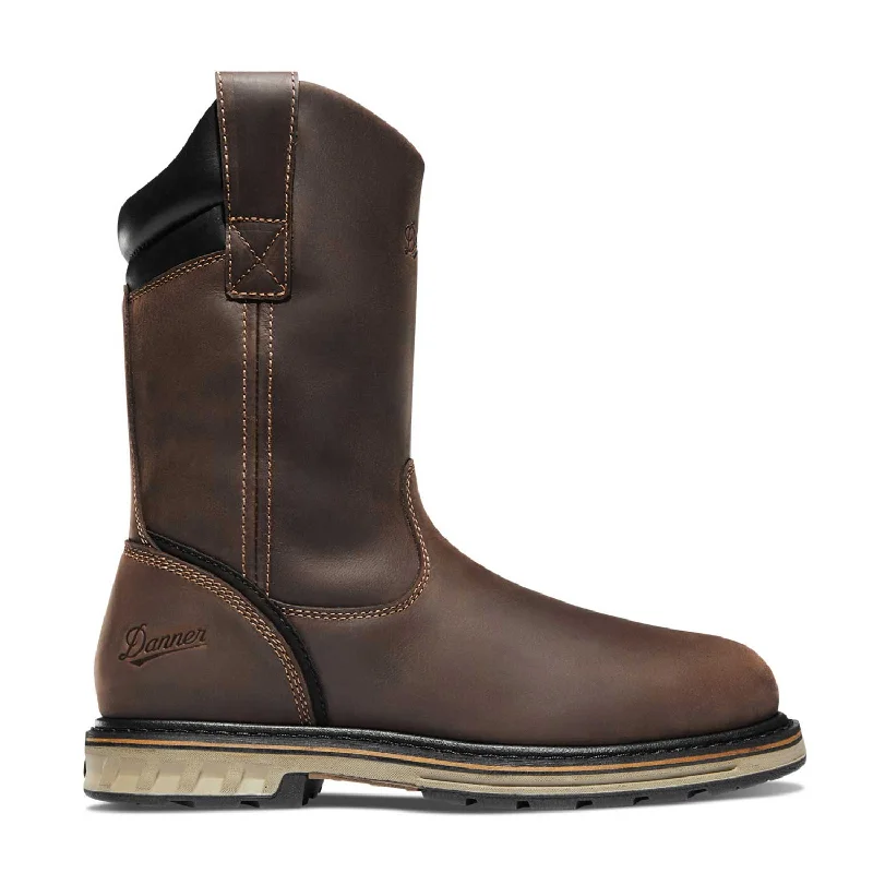 Trendy Loafers Steel Yard 11 Inch Soft-Toe Waterproof Pull-On Wellington Boot Brown