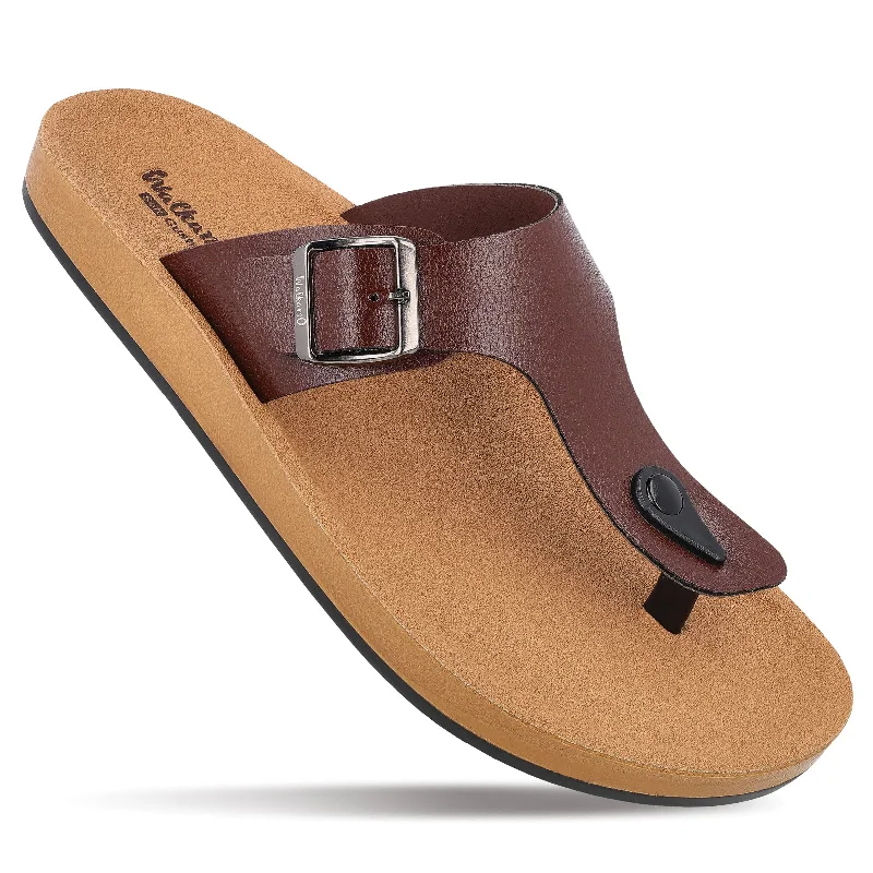 Air-Cushion Shoes Men's Daily Wear Sandals - WE1332 Brown