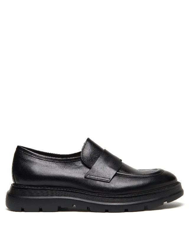 Lightweight Loafers Robbie Black Leather