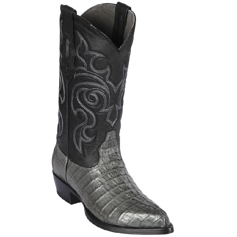 Elegant Casual Shoes Grey Cayman Tail Cowboy Boots