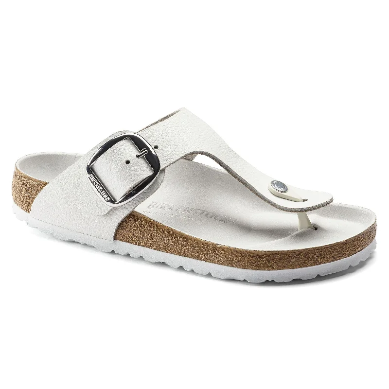 Street Style Sneakers Gizeh Big Buckle Natural Leather