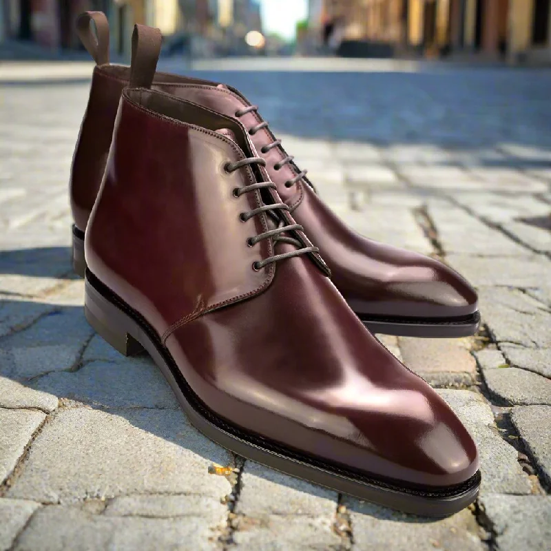 Lightweight Everyday Shoes Ralph Burgundy Chukka Boot