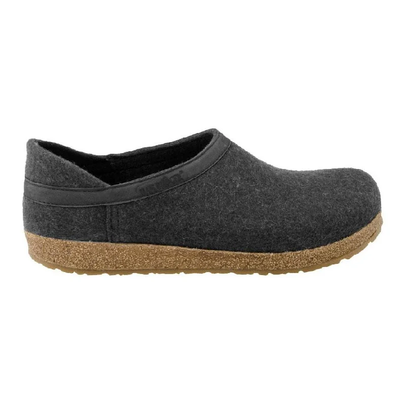 Slip-On Sneakers Haflinger Men's GZH Charcoal Closed Heel Clog