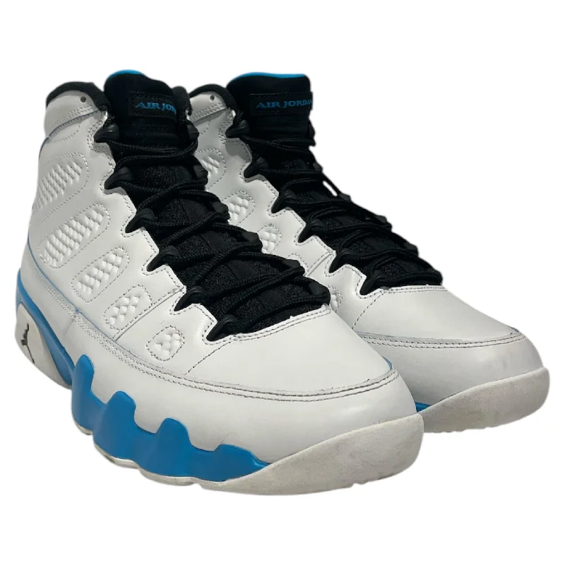 Anti-Slip Sneakers Jordan/Hi-Sneakers/US 11.5/Leather/WHT/JORDAN 9  RETRO WHITE BLUE