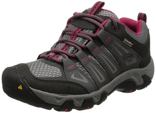 All-Weather Sneakers Keen Damen Oakridge WP Trekking-& Wanderhalbschuhe, Grau (Magnet/Rose), 37 EU
