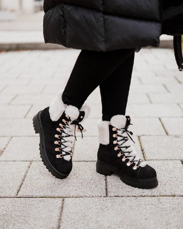 Casual Sneakers Snow Boots W1 Black