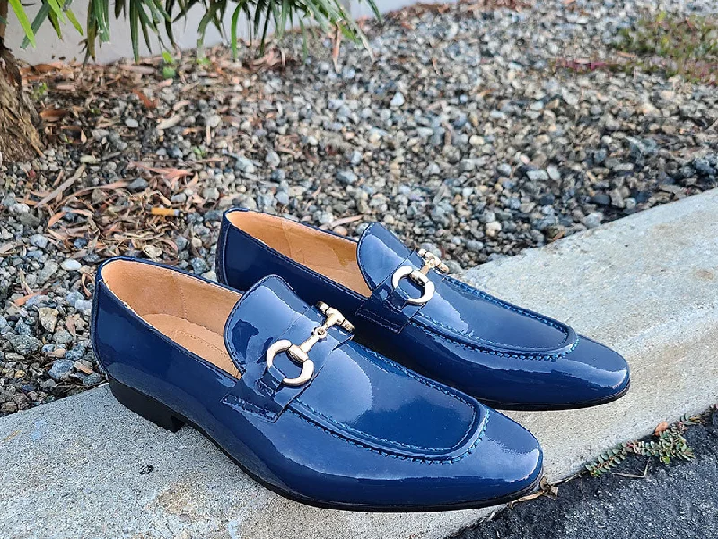 Travel-Ready Shoes Patent Leather Horse Bit Loafer