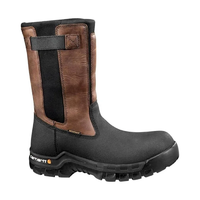 Cozy Everyday Sneakers 10" Rugged Flex Composite-Toe Waterproof Wellington Work Boot Brown/Black