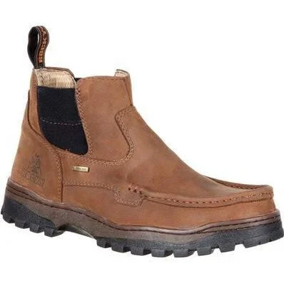Anti-Fatigue Shoes Rocky Men's Outback Gore-Tex Soft Toe WP Hiker Boot- Brown- RKS0310