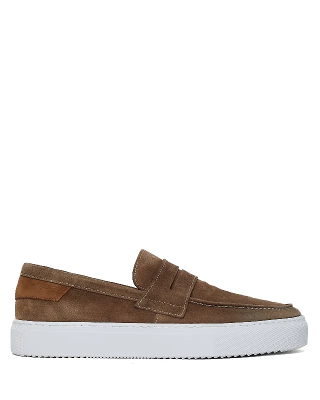 Soft Cushion Sneakers Ollie Suede Beige