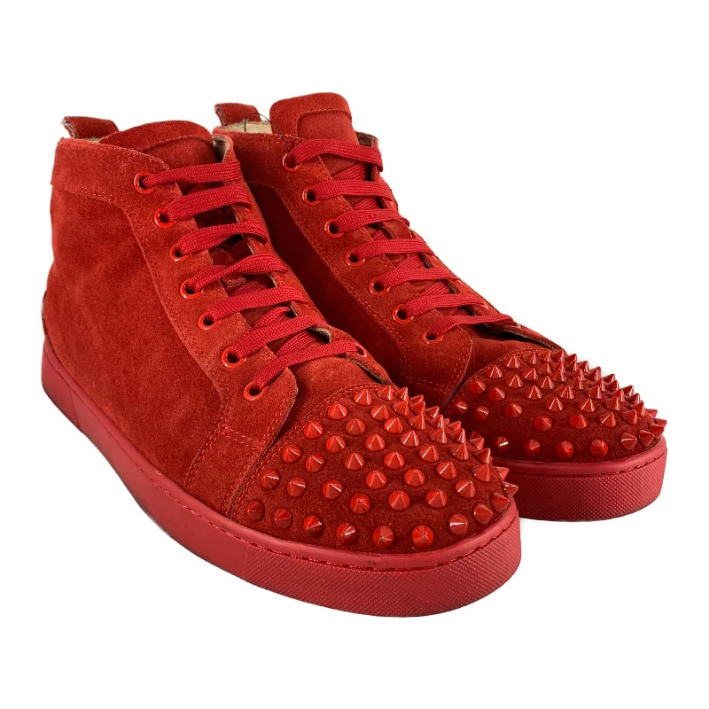 Soft Breathable Shoes Christian Louboutin/Hi-Sneakers/US 9.5/Red/1140175
