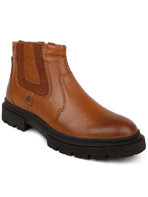 Shockproof Shoes Ezok stan Brown chelsea casual boots shoes