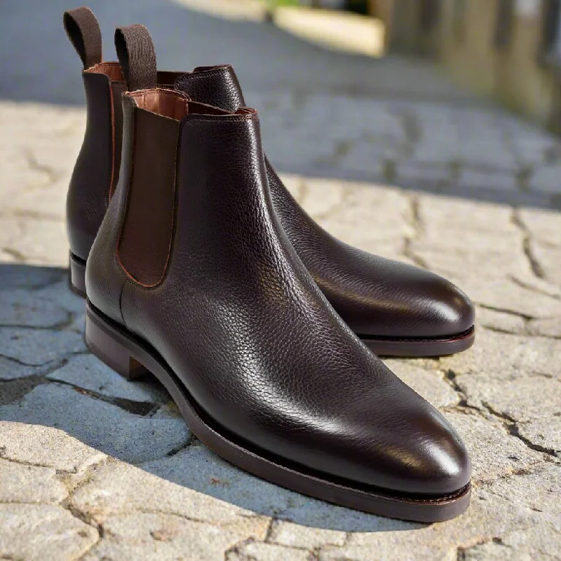 Premium Comfort Shoes David Dark Brown Chelsea Boot