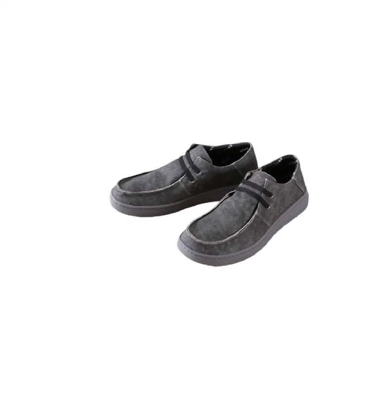 All-Season Sneakers Men's Hilo Stretch Shoes In Charcoal