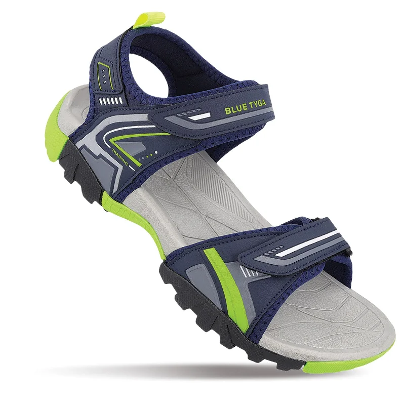 Lightweight Athletic Shoes Blue Tyga Men's Sports Sandals - BTG3211 NavyBlue Green