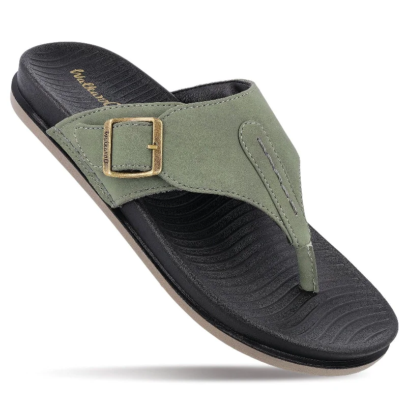 Padded Comfort Shoes Men's Daily Wear Comfort Sandals - WE1024 Olive
