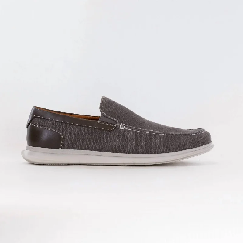 Streetwear Running Shoes Men's Montigo Canvas Moc Toe Slip On Shoes In Gray