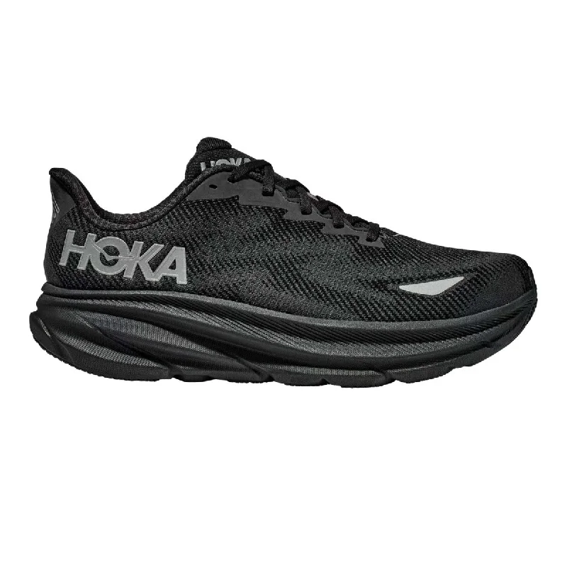 Ergonomic Sneakers Hoka One One Men's Clifton 9 Black/Black Gore-Tex