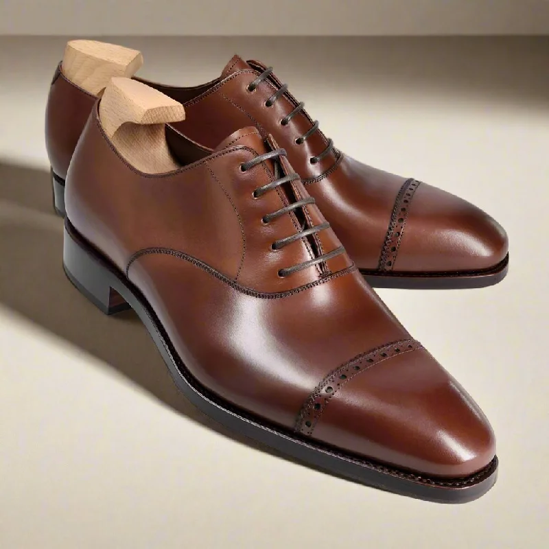 Soft Walking Shoes Chester Brown Toecap Oxford